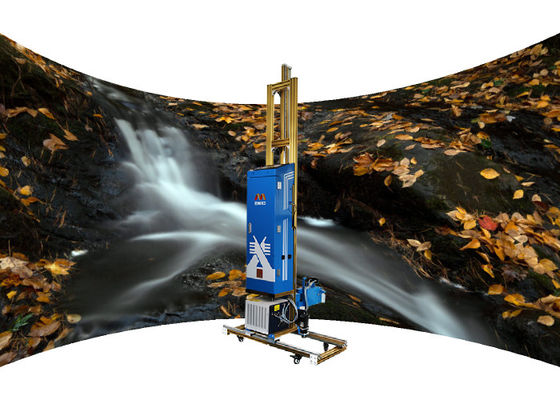 1.7m υψηλή μηχανή εκτύπωσης τοίχων ακρίβειας τρισδιάστατη 2880dpi